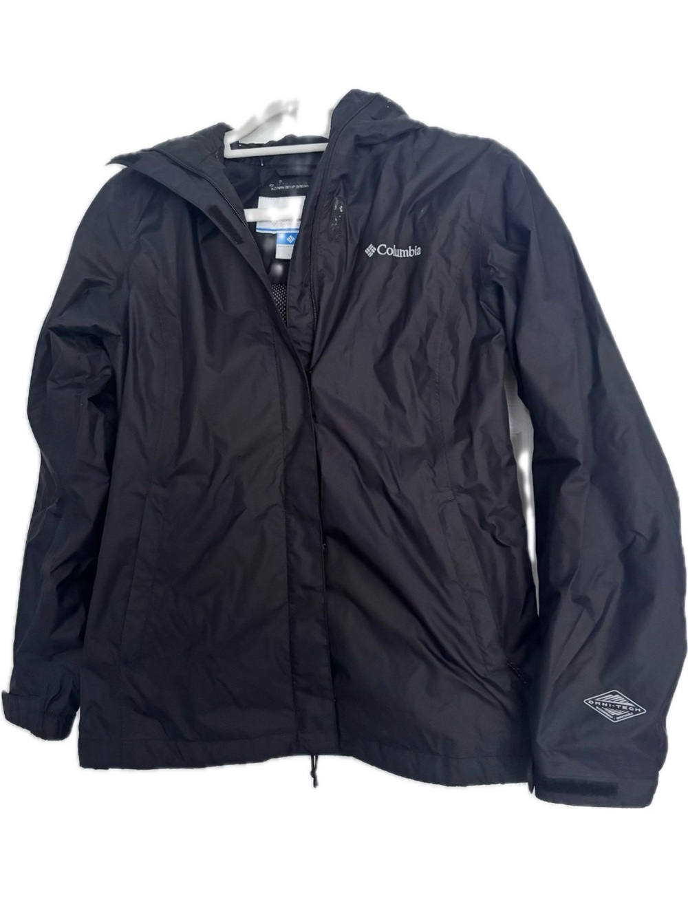 Columbia Black Hooded Waterproof Jacket